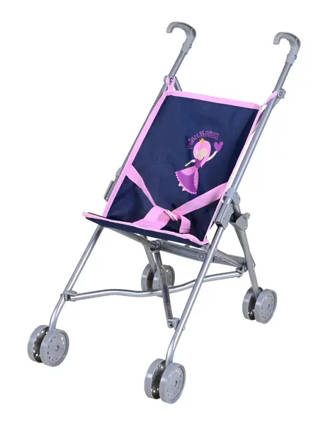 Carucior sport pentru papusi, Knorr Toys Sim, 42 x 27 x 55 cm, Princess Blue