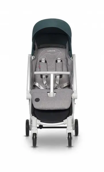 Carucior sport pliabil cu o singura mana, Cadru din aluminiu rezistent, Spatar reglabil pentru somn sau explorare, pelerina de ploaie si husa pentru picioare incluse, Colibro Clip Mirage