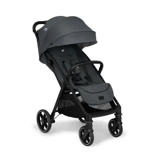 Carucior ultracompact Joie Signature Ebony Parcel LX, 0 - 22 kg, 0 - 36 luni, Negru/Gri