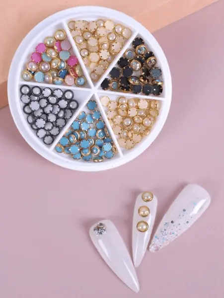 Carusel Perle Unghii Mix Culori – Decor Nail Art Elegant SAF78