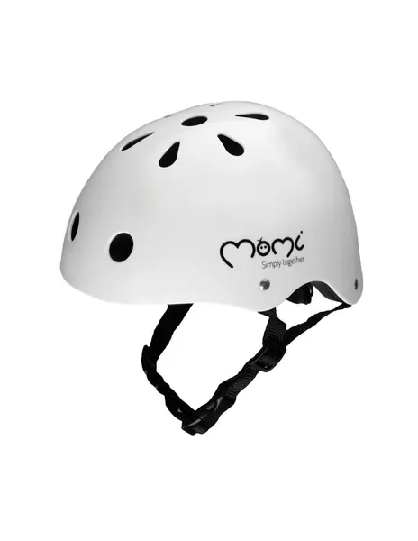 Casca bicicleta copii MoMi Mimi, curele reglabile, orificii aerisire, alb KID097989, la doar 76,00 lei