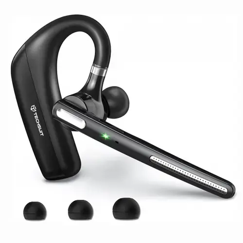 Casca Bluetooth Techsuit PowerTalks G6, MultiPoint, A2DP, Negru