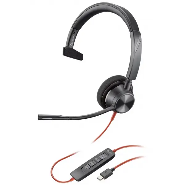 Casca Call Center USB-C HP Poly Blackwire C3310, Neagra 8X215AA