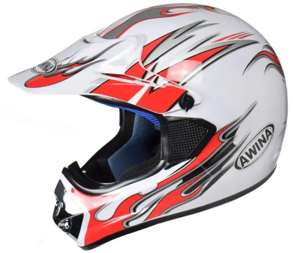 Casca cross ATV, Awina TN-8686-30, culoare alb rosu, marime XL