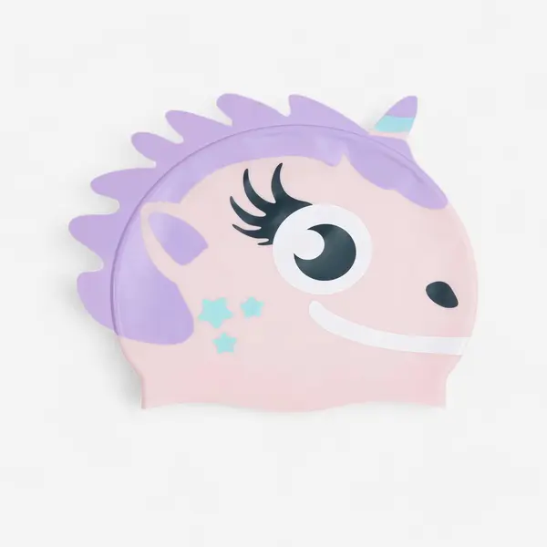 Cască de Înot Silicon Mărime universală Imprimeu Unicorn Roz-Mov