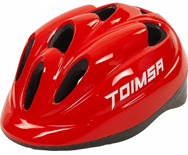 Cască de protecție pentru copii Toimsa - Roșie, M, 52-56 cm