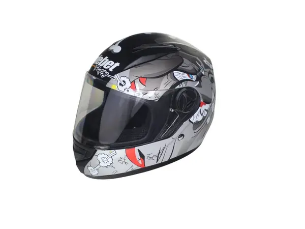 Casca moto integrala adulti, Safebet HF-111K, culoare gri negru mat, marime L