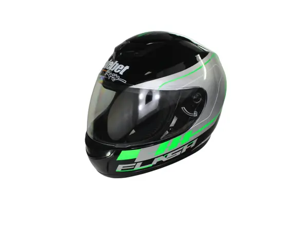 Casca moto integrala adulti, Safebet HF-123 Q245-G, culoare negru, marime M