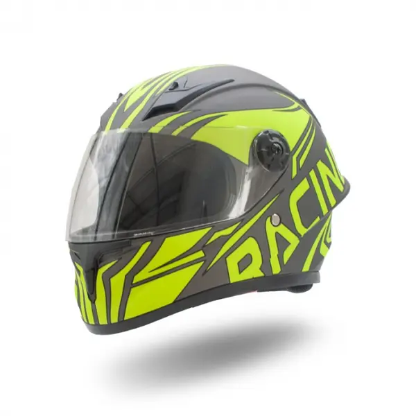 Casca moto integrala copii, XTR506, culoare negru verde lime, marime YL