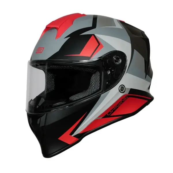 Casca moto integrala, Origine Dinamo Faster, culoare negru rosu mat, marime S