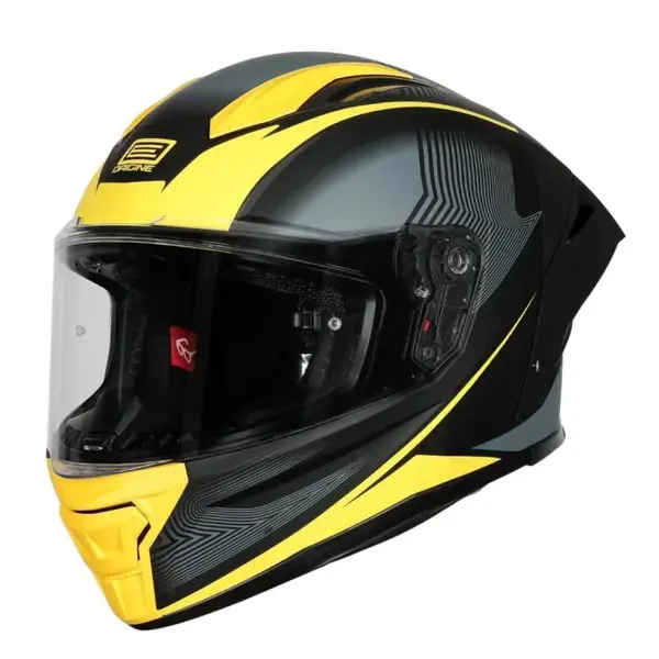 Casca moto integrala, Origine Pista Elementary, culoare galben negru mat, marime XS