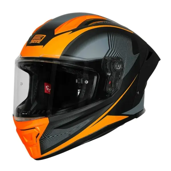Casca moto integrala, Origine Pista Elementary, culoare portocaliu negru mat, marime M