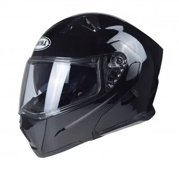 Casca moto rabatabila cu ochelari de soare, Awina JK906, culoare negru, marime L(59-60cm)