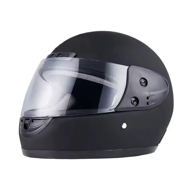 Casca Moto Scuter Full Face FIXATO, Viziera Detasabila, Marime Universala 59-62cm, Negru Mat