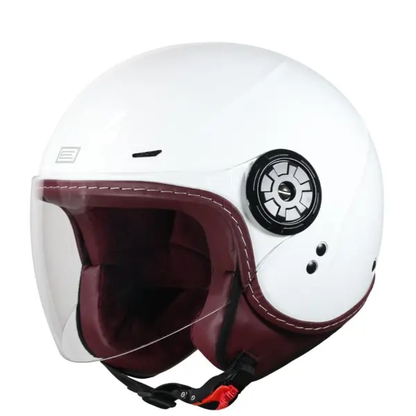Casca moto semi-integrala, Origine Garda Solid, culoare alb lucios, marime L