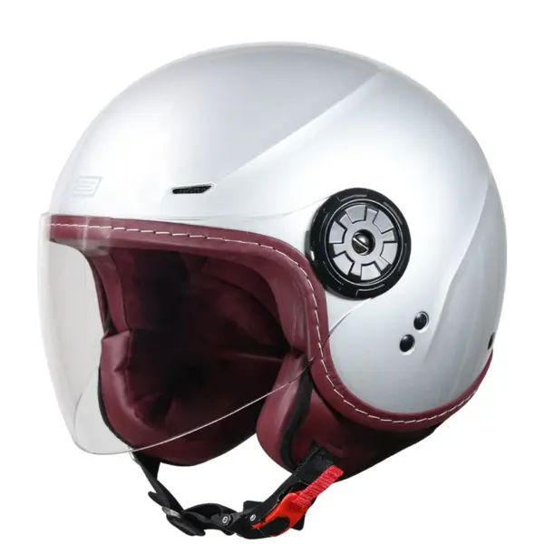 Casca moto semi-integrala, Origine Garda Solid, culoare gri lucios, marime M