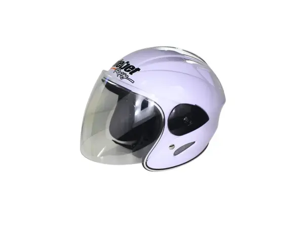 Casca moto semi-integrala pentru copii, Safebet HF-226, culoare alb, marime YM