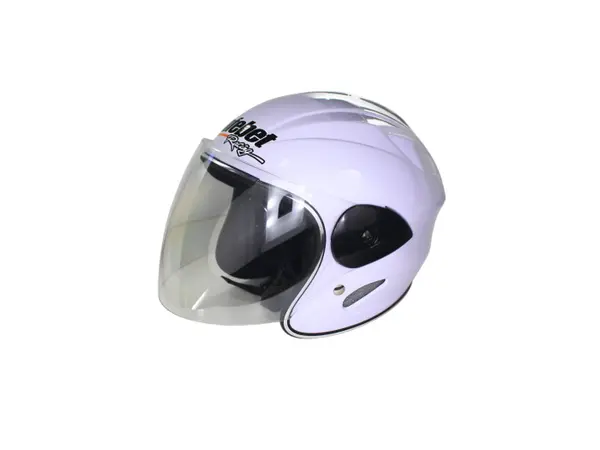 Casca moto semi-integrala pentru copii, Safebet HF-226, culoare alb, marime YXL (61-62cm)