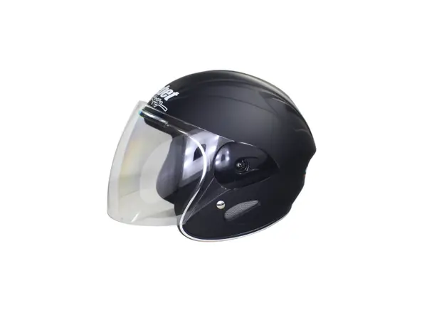Casca moto semi-integrala pentru copii, Safebet HF-226, culoare negru, marime YL (59-60cm)