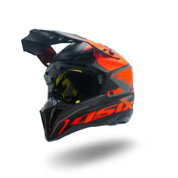Casca motocross atv Asix 189, culoare negru portocaliu, marime L
