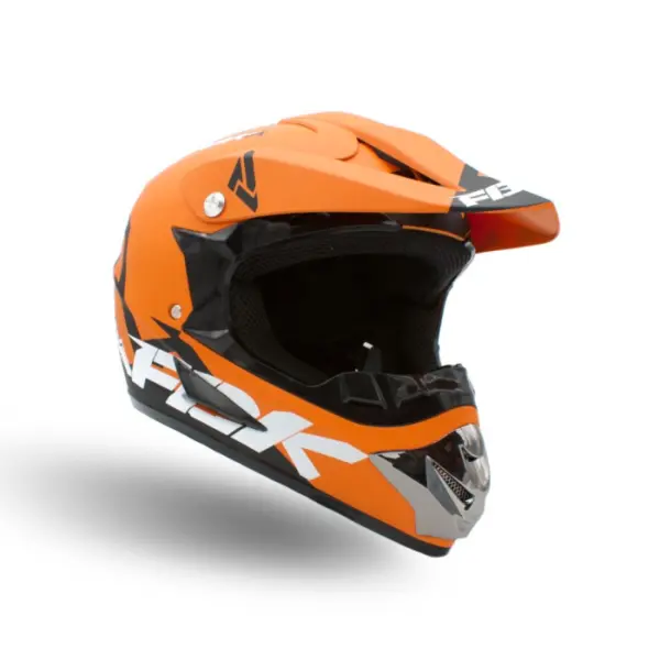 Casca motocross atv copii XTR 125, culoare portocaliu negru, marime YM(53-54)