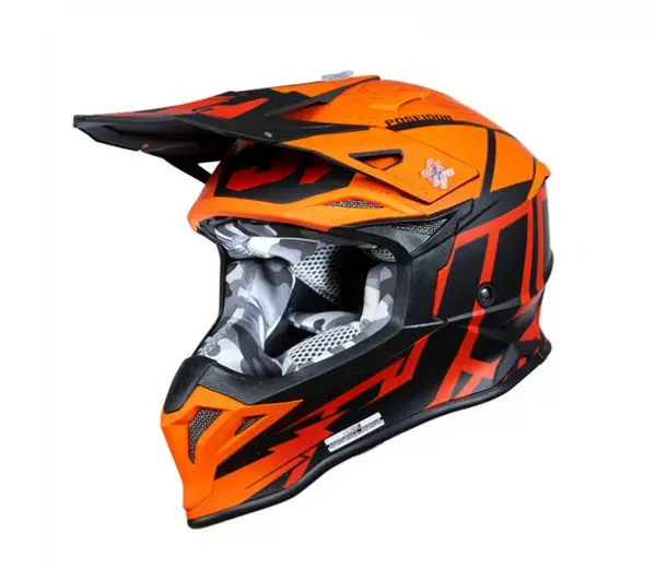 Casca motocross atv Just1 J39 Poseidon, culoare portocaliu negru, marime XL
