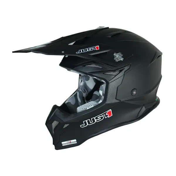 Casca motocross atv JUST1 J39 Solid, culoare negru mat, marime L