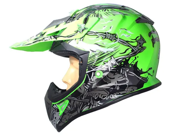 Casca motocross atv, SAFEBET HF-116 Q84, marime 2XL, culoare verde