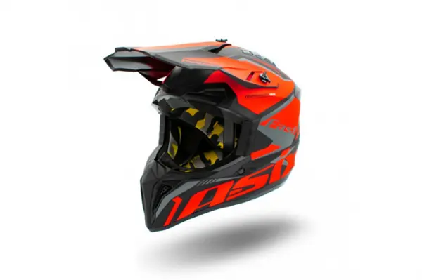 Casca motocross enduro copii Asix 127, culoare negru portocaliu, marime YM