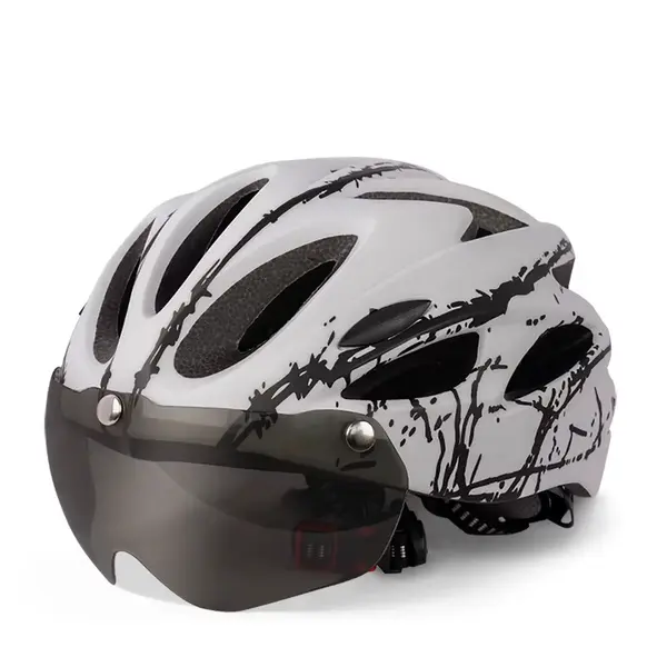 Casca protectie Bicicleta Trotineta Electrica FIXATO, Viziera detasabila, Aerodinamica, Disipare buna a caldurii si Ventilatie eficienta, Dimensiune