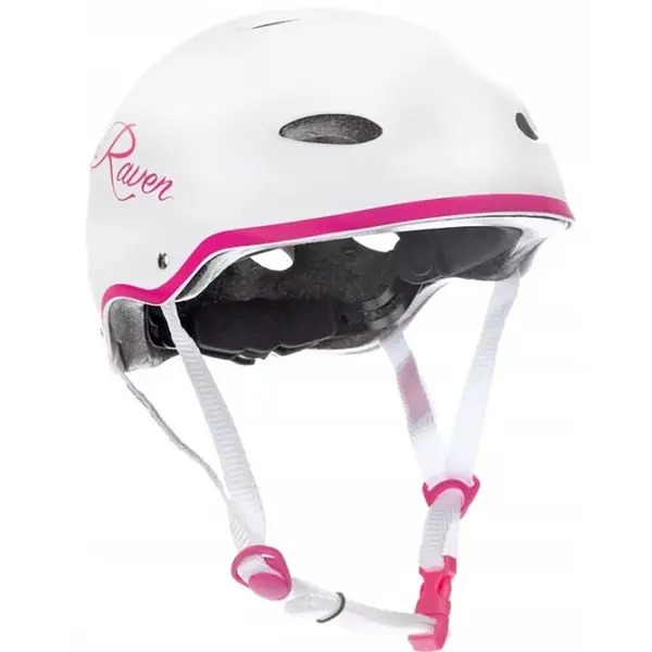 Casca protectie copii RAVEN F511, marimea S alb-roz
