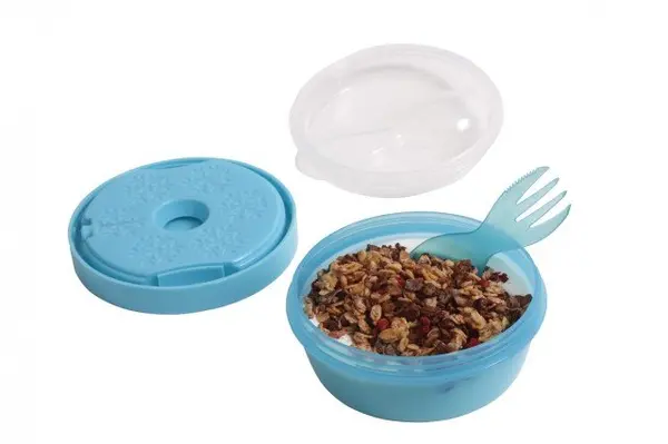 Caserola compartimentata cu disc de racire N Ice Cup 0.3 l bleu