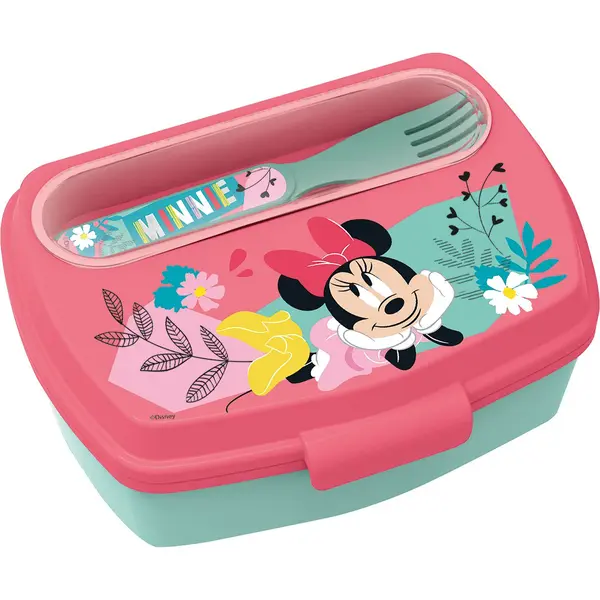 Caserola de pranz cu tacamuri, Stor, Minnie Mouse