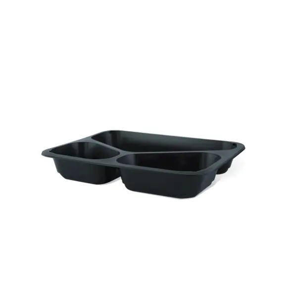 Caserolă meniu 3 compartimente 227x178x50mm, PP, termosudabilă – Set 50 bucăți Caserolă meniu 3 compartimente 227x178x50mm, PP, termosudabilă – Set 50 bucăți
