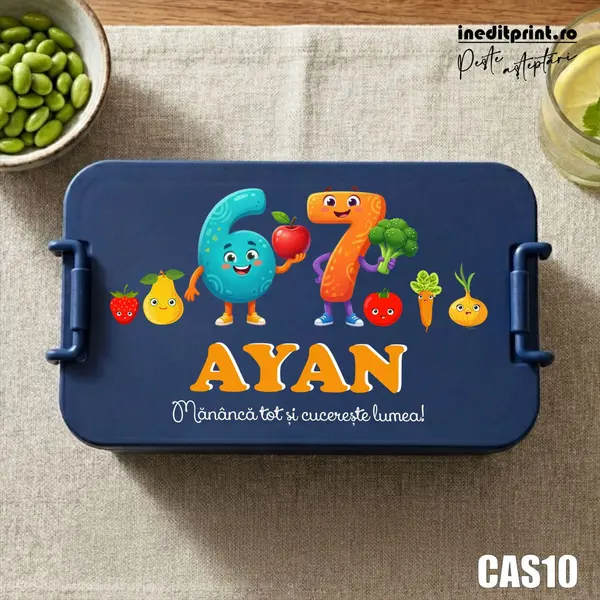 Caserola personalizata six seven CAS10 Bleumarin