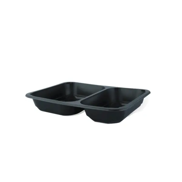 Caserolă PP meniu 2 compartimente H40, termosudabilă – Set 50 buc Caserolă PP meniu 2 compartimente H40, termosudabilă – Set 50 buc