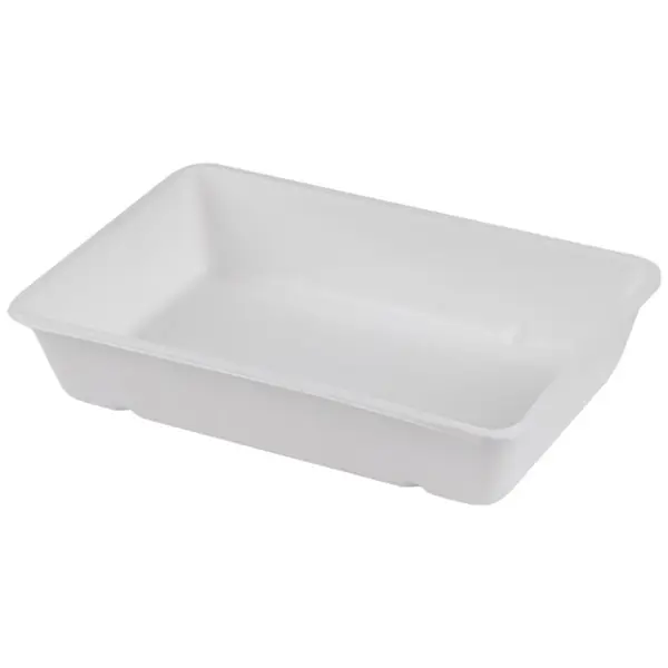 Caserole Trestie, Biodegradabile, Compostabile, albe 23x15 cm 810 ml 125 buc