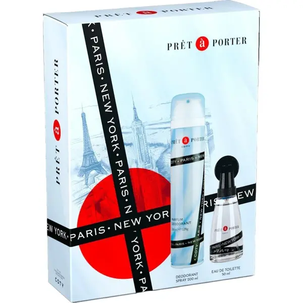 Caseta Cadou Femei Pret a Porter, Apa de Toaleta 50 ml, Deodorant Spray 200 ml