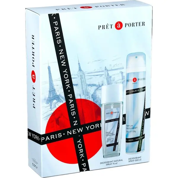 Caseta Cadou Femei Pret a Porter, Deodorant Natural Spray 75 ml, Deoodorant 200 ml
