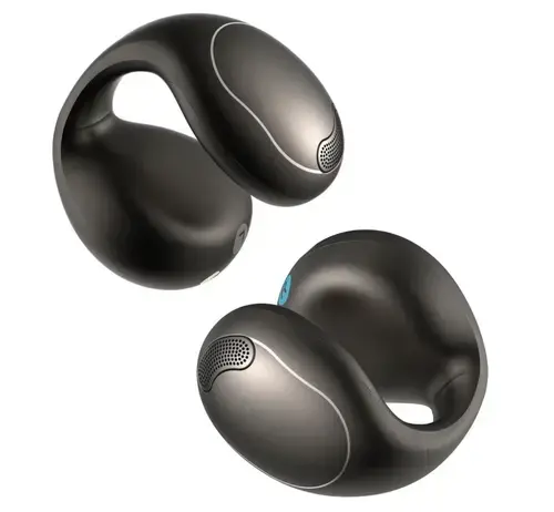 Casti alergare True wireless Anker SoundCore C40i Open-Ear Clip-On, Bluetooth, Sunet 3D, IPX4, 2 Microfoane cu AI (Negru)