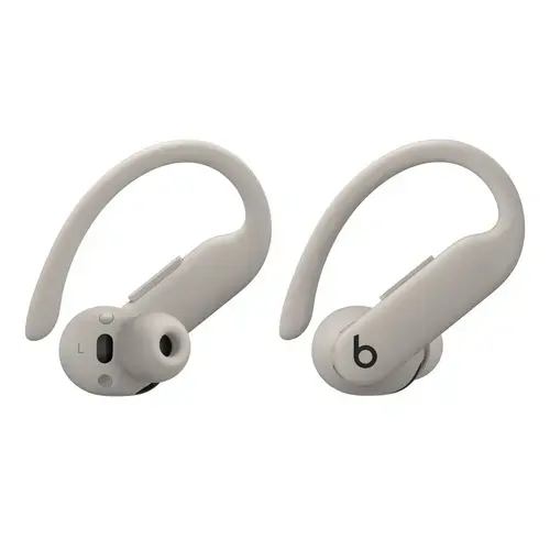Casti alergare True Wireless Beats Powerbeats Pro 2, Bluetooth, Autonomie 10 ore/45 ore, Adaptive EQ, Monitorizare ritm cardiac, ANC, Microfon, IPX4 (Gri)