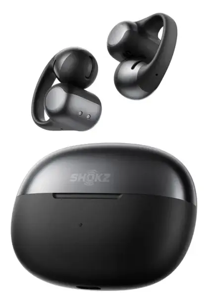 Casti alergare wireless Shokz OpenDots One, Bluetooth 5.4, Autonomie 10 ore, IP54 (Negru)