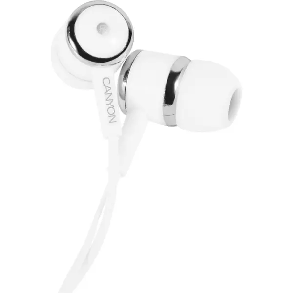 Casti audio In-Ear Canyon EPM-1, Microfon, Alb