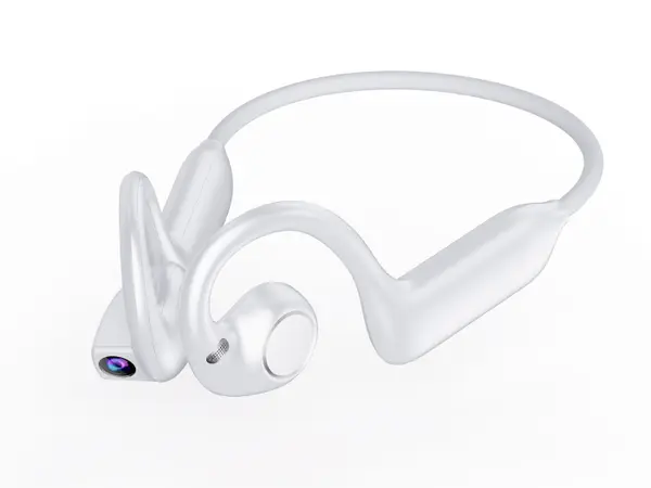 Casti Bluetooth AI iSEN E900, Alb, Camera Sony 8MP, Open-Ear, Bluetooth 5.4, WiFi, 8GB, Traducere AI, Asistent Vocal, Reducere Zgomot Dual MIC, 220mAh