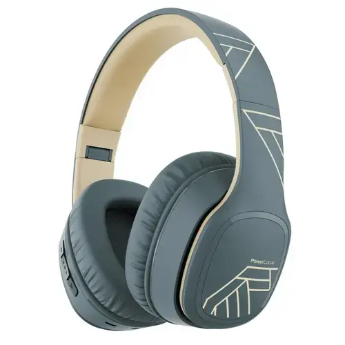 Casti Bluetooth PowerLocus Over-Ear P7, Microfon (Gri)