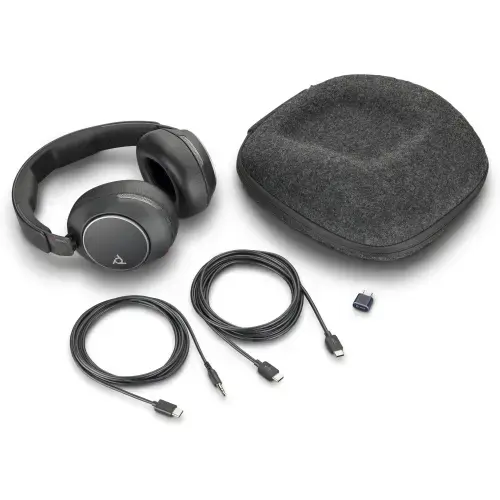 Casti call center Poly Voyager Surround 80 UC, Microfon, Bluetooth (Negru)