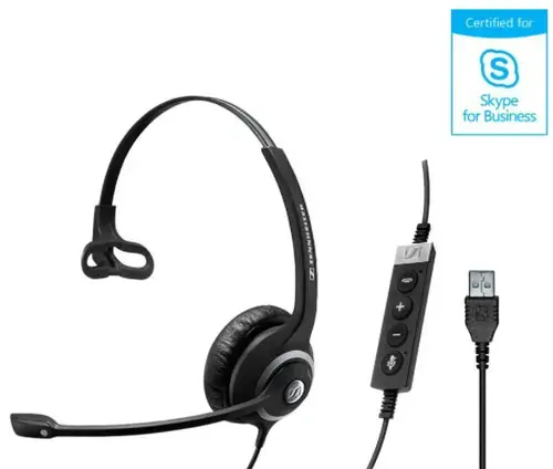 Casti Call Center Sennheiser SC 230 USB MS II, Microfon (Negru)