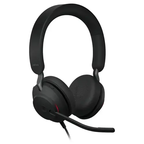 Casti cu fir Call Center Jabra Evolve2 40 SE UC Stereo, USB Type-C/A, Microfon (Negru)