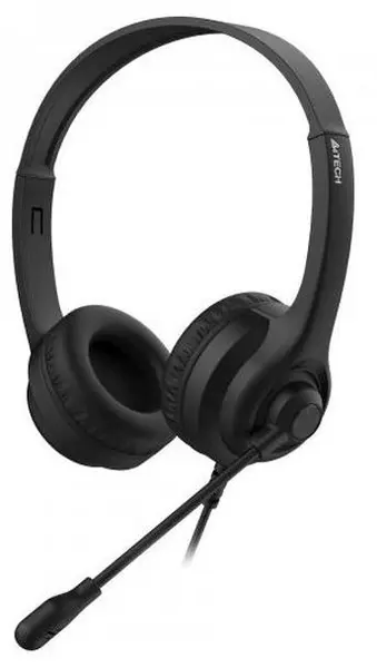Căști cu microfon A4Tech - HU-8, USB, negre