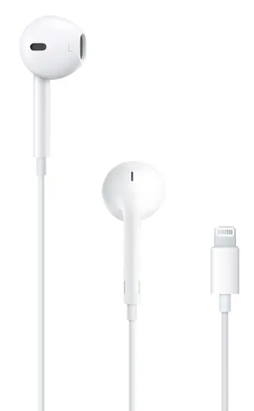 Căști cu microfon Apple - EarPods, Lightning Connector, albe